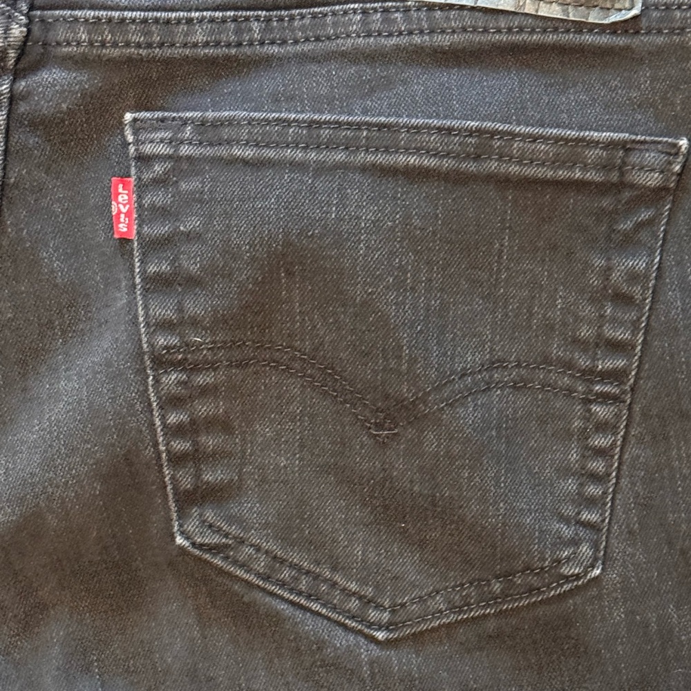 Levi's 559 Jeans Mens 34x34 Black Relaxed Straight Denim (FITS 34x32) Work Ranch - Picture 13 of 16